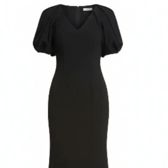 NEW $880 BADGLEY MISCHKA Long Dress 4 Tailored Flowy Formal Classic Prom  Event